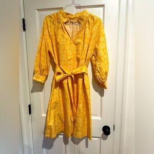 100% cotton, Worn once, great for maternity/beyond, Sash optional, Pockets!